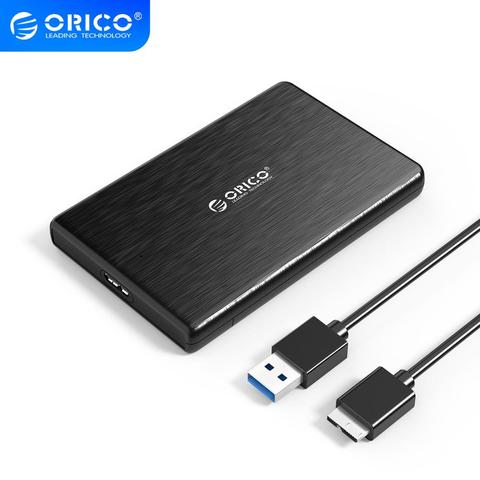 Carcasa de disco duro ORICO Funda de disco duro 2,5 SATA a USB 3,0 para disco duro SSD HDD Box tipo C 3,1 compatible con UASP HD disco duro externo ► Foto 1/6