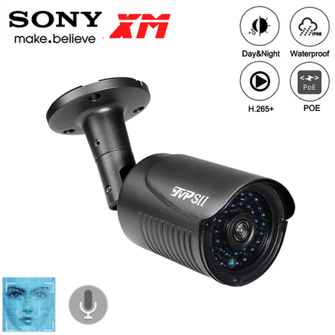 8mp 4K 5mp... 3mp... 2mp de metal gris 36 Uds Leds infrarrojos impermeable IP66 Auido H.265 + 25Fps cara de detección de ONVIF POE cámara CCTV IP ► Foto 1/6