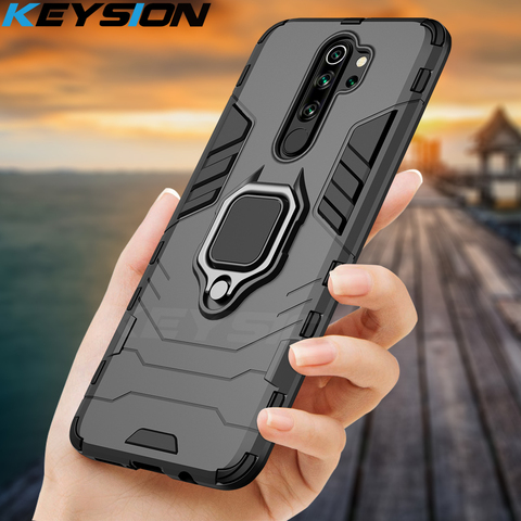 KEYSION caso a prueba de golpes para Redmi 9A 9C Nota 8 Pro 9 s 8 8A 7 7A 8T K20 de vuelta de la cubierta del teléfono para Xiaomi Mi 9T A2 A3 Mi 9 SE mi 9 lite ► Foto 1/6