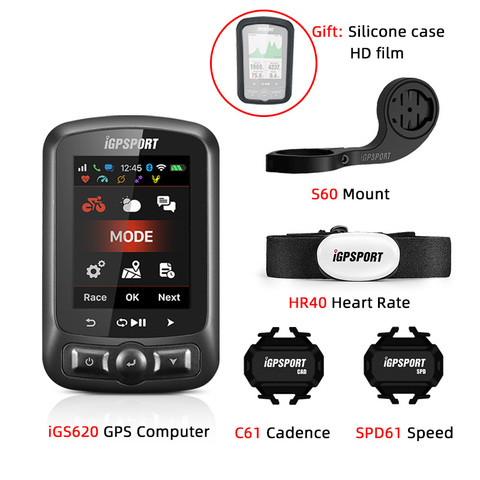 IGPSPORT-ordenador para ciclismo iGS618 iGS620 con GPS y ANT + Bluethood, resistente al agua, con sensores de ritmo cardíaco ► Foto 1/6