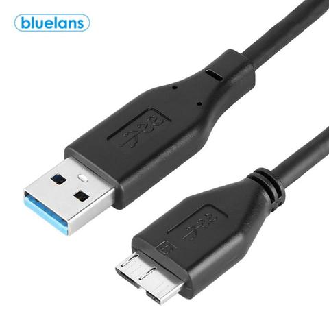 Convertidor de adaptador USB 0,4 A Micro B macho de 3,0 m, Cable de datos externo para SSD HDD, convertidor de disco duro móvil ► Foto 1/6