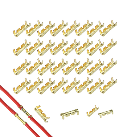 50 uds/100 Uds 453 en forma de U terminal tab frío insertos conectores terminal frío dientes pequeños terminal de fascia, 0,3-1.5mm2 ► Foto 1/5