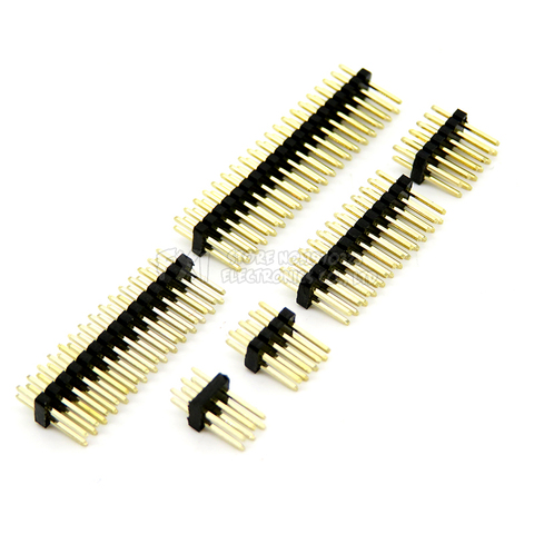 Conector de pines de placa PCB de separación macho de doble fila de 1,27mm, 2 ~ 40P, 2*3/4/5/6/7/8/10/12/15/20/40p 3-50P ► Foto 1/1