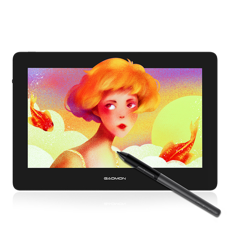 GAOMON-Tableta gráfica Digital PD1320 de 13,3 pulgadas, Monitor de gama a Color Full laminada HD 86% NTSC para dibujar y pintar ► Foto 1/6