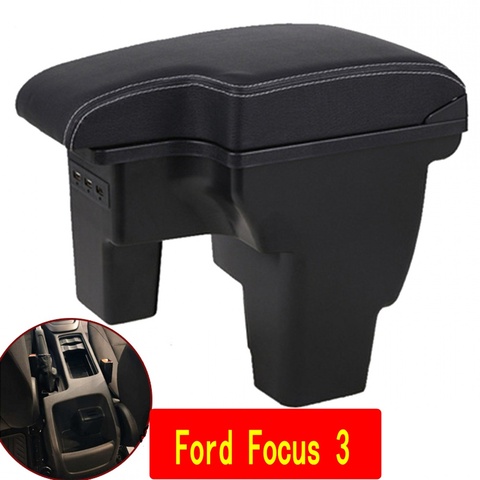 Reposabrazos Interior para coche, reposabrazos recargable para Ford 17 FOCUS 3 Box, 2017 ► Foto 1/6