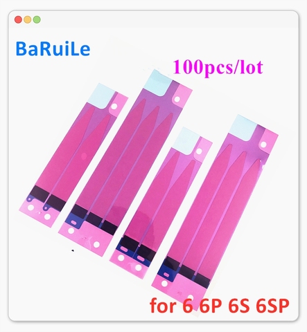 BaRuiLe-pegatina de batería para iPhone, cinta adhesiva de doble banda para iPhone 6S 6 7 Plus XR XS XSM 3M, 8X8P 5S 5C, 100 Uds. ► Foto 1/1