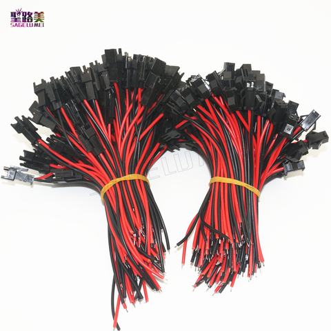 Conector macho a hembra JST de 2 pines, cables de 10cm de longitud para cinta de led de único color, controlador de lámpara, adaptador de cable conector, 100 pares ► Foto 1/6