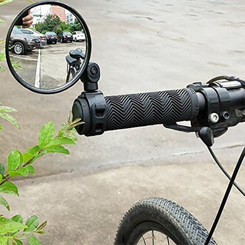 Espejo retrovisor Universal para motocicleta, espejos laterales de aluminio con mango negro, adecuado para accesorios de 15-33mm ► Foto 1/6