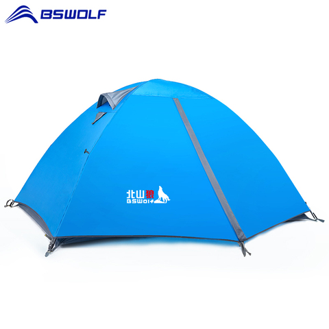 BSWolf ultraligero tienda de la playa plegable 2 Persona impermeable tienda de campaña al aire libre senderismo Anti-UV Sun Shade pesca tienda turística ► Foto 1/6