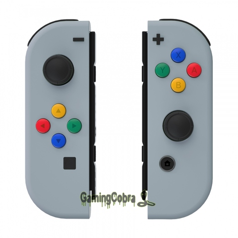 Carcasa de mando de tacto suave Con botones coloridos, carcasa de repuesto Con herramientas para NS Switch Joy-Con, color gris ► Foto 1/6