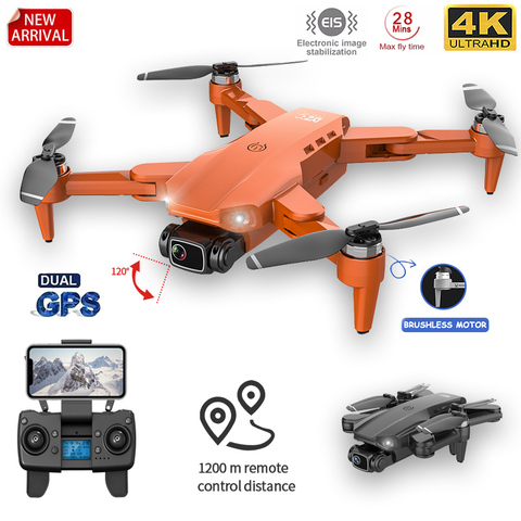 L900PRO GPS Drone 4K Cámara Dual de HD profesional de fotografía aérea Motor sin escobillas plegable RC Quadcopter helicóptero Quadcopter RC helicóptero distancia 1200M ► Foto 1/6