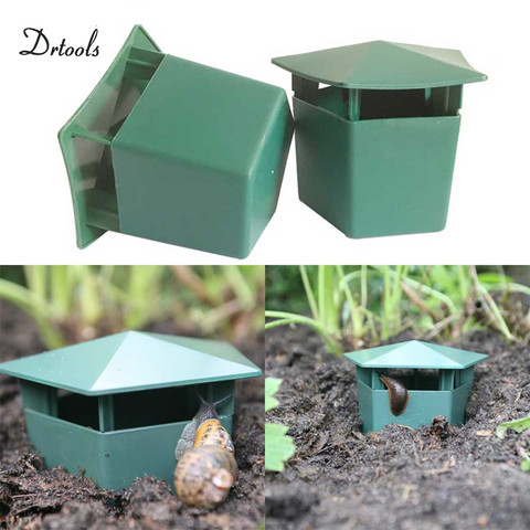 Protector de plástico para granja, caja de atrapamoscas para casa, respetuoso con el medio ambiente, trampa para insectos, reptiles, Babosas, herramienta de jardinería ► Foto 1/6