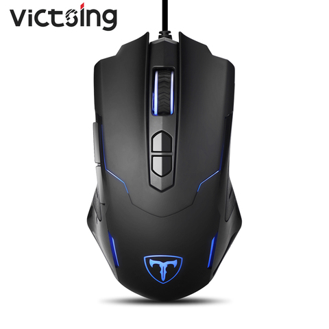 VicTsing PC034-ratón de juegos con cable, Mouse ajustable de 7200 DPI, 7 Botones programables, retroiluminación LED, ergonómico, USB, para ordenador y PC ► Foto 1/6