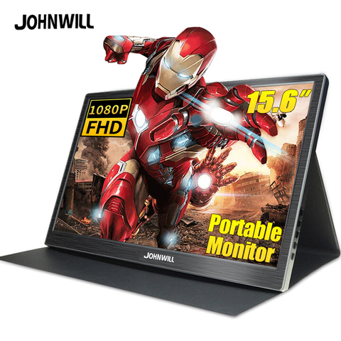 Monitor portátil de 15,6 ''4K lcd hd HDMI USB tipo C pantalla para PC portátil teléfono PS4-switch-XBOX 1080p gaming monitor ips pantalla ► Foto 1/6