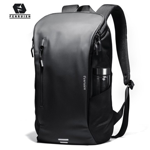 Fenruien-mochila impermeable multifuncional para hombre, morral para ordenador portátil de 15,6 pulgadas, con carga USB, para deportes al aire libre, mochila escolar de viaje ► Foto 1/6