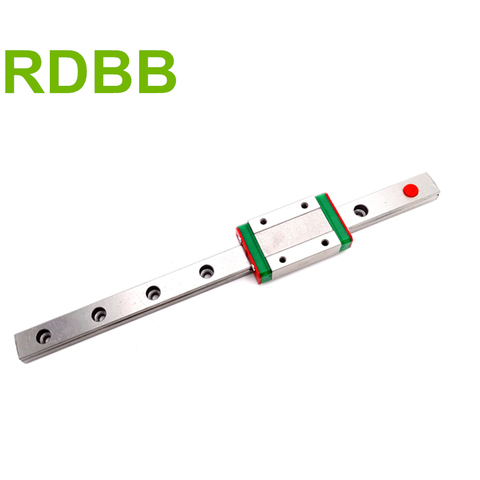 RDBB 3D impresora MGN12 MGN15 MGN9 MGN7 250, 300, 350, 380, 390, 400, 410, 450, 500, 600 mm miniatura de carril lineal con MGN de bloque lineal ► Foto 1/3