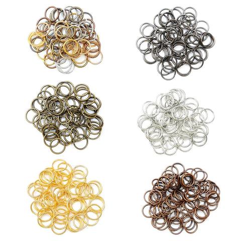 500 unids/lote 4 5 6 8mm 10 mm 12mm saltar anillos conectores de anillos partidos para Diy joyería encontrar haciendo accesorios suministros al por mayor ► Foto 1/5