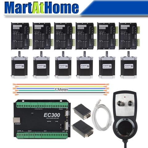 6 eje controlador CNC de pasos de Mach3 Ethernet 300 KHz con MPG controlador para DIY CNC Router ► Foto 1/6