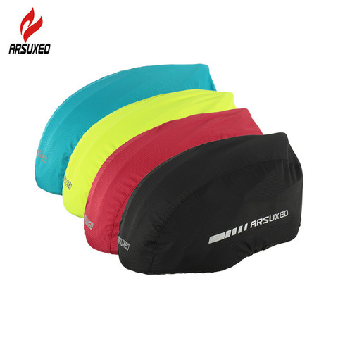 ARSUXEO-funda reflectante para casco de ciclismo, impermeable, ultraligera, de poliéster, fundas de cascos para bicicleta ► Foto 1/6