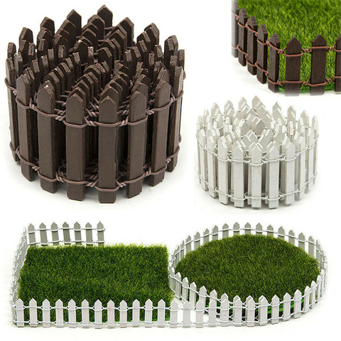 Mini valla de madera pequeña para manualidades, 100x5cm, para manualidades en miniatura, manijas de jardín, decoración ► Foto 1/6