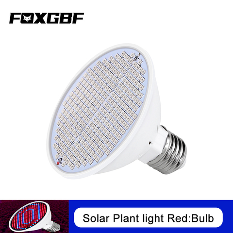 FOXGBF-Lámpara LED para plantas, vaso E27 para crecimiento de plantas, 220V, 486080126200300 Led, luz de relleno para plantas, Phyto LED, espectro rojo y azul ► Foto 1/6