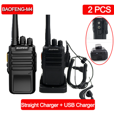 2 uds $TERM impacto Baofeng M4 poderoso Walkie Talkie Radio estación UHF 400-470MHz 16CH CB Radio talki walki portátil transceptor walkie-talkie ► Foto 1/6