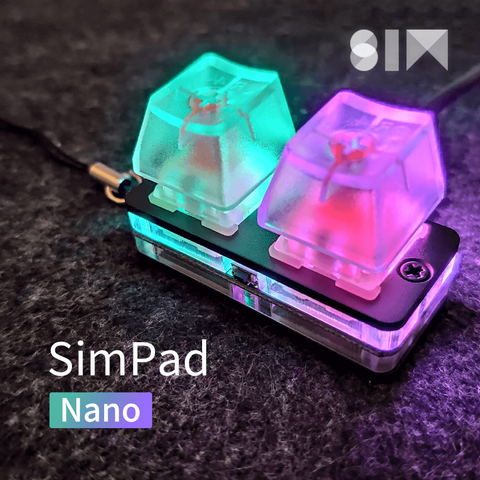 SimPad-Mini teclado OSU para videojuegos, probador de eje de rueda táctil, teclado Osu compatible con interruptor rojo ► Foto 1/5