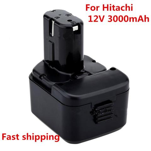 Alta calidad 3000 mAh 12 V 3.0Ah batería para Hitachi EB1214S 12 V EB1220BL EB1212S WR12DMR CD4D DH15DV C5D ► Foto 1/6