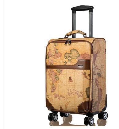 Viajes equipaje rodante maleta de maletas con ruedas giratorias de equipaje de viaje sobre ruedas de viaje maleta de ruedas mujeres trolley bolsas ► Foto 1/4