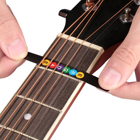 Etiqueta con escala de guitarra pegatina para guitarra diapasón codificado nota tiras para entrenamiento accesorios de guitarra de principiante ► Foto 1/6