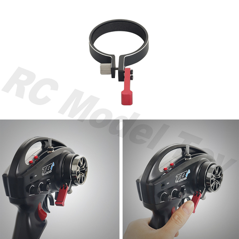 Controlador de volante de una mano TQI de aleación de aluminio para coche de control remoto, para vehículo de orugas Traxxas TRX4, SUMMIT E-REOV, X-MAXX Axial SCX10, 1/10 ► Foto 1/6