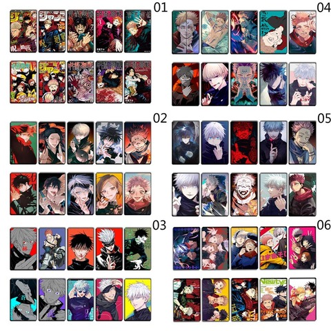 10 unids/set Anime Jujutsu Kaisen figura pegatinas para Cosplay adecuado para autobús de tarjeta Decoración ► Foto 1/6
