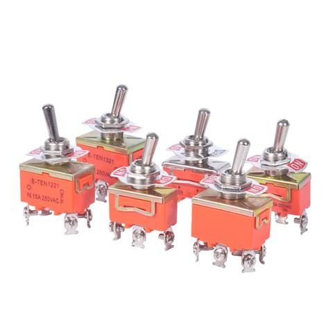 Interruptor de palanca de encendido y apagado, tapa impermeable de autosujeción, 15A, 250V, SPST 2, 4, 6, 1 ud., nuevo ► Foto 1/6