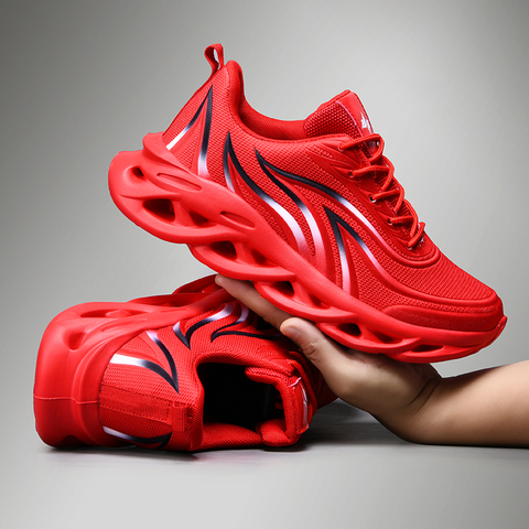 Xplay-Zapatillas deportivas ligeras para Hombre, zapatos informales transpirables, para exteriores, Color Rojo ► Foto 1/6