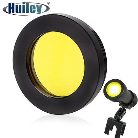 Lupa con filtro de color amarillo para faro LED, luz de cabeza médica, lupa quirúrgica, accesorios ópticos de iluminación de laboratorio ► Foto 1/6