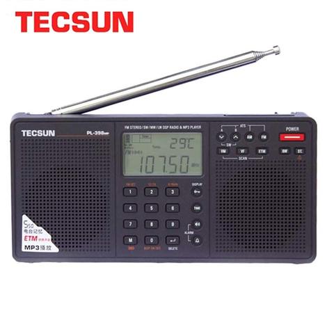 Tecsun-radio Estéreo PL-398MP, reproductor MP3, receptor de altavoces duales, AM, FM, banda completa, Digital, ETM, ATS, DSP ► Foto 1/6