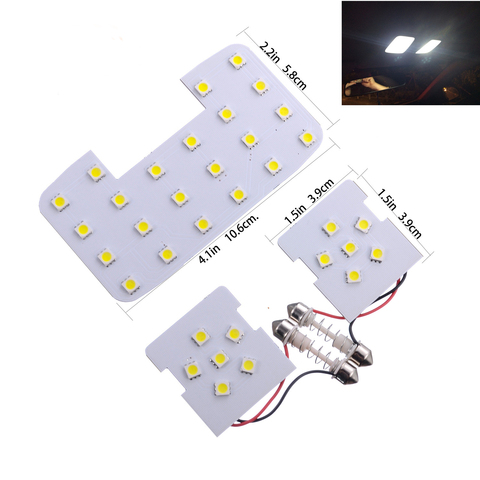 Para KIA RIO K2 2006-2017 Hyundai Solaris acento Interior luces Domo mapa LED de techo lámparas Lámpara de lectura maletero Canbus Panel de bombillas ► Foto 1/6