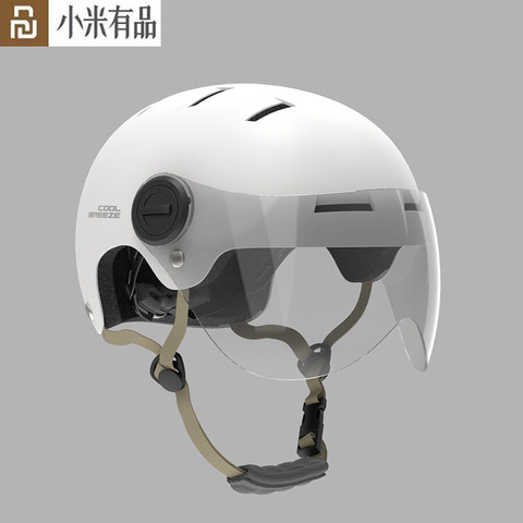 Youpin HIMO-casco de montar para hombre y mujer, protector de motocicleta para adulto, transpirable, medio casco, cascos de motocicleta de verano ► Foto 1/6