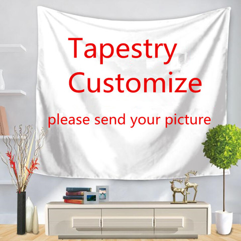 Tapiz personalizable con diseño DIY, mantel para colgar en la pared, Mural de fondo, tela de 75x90cm, 130x150cm, 150x200cm ► Foto 1/1