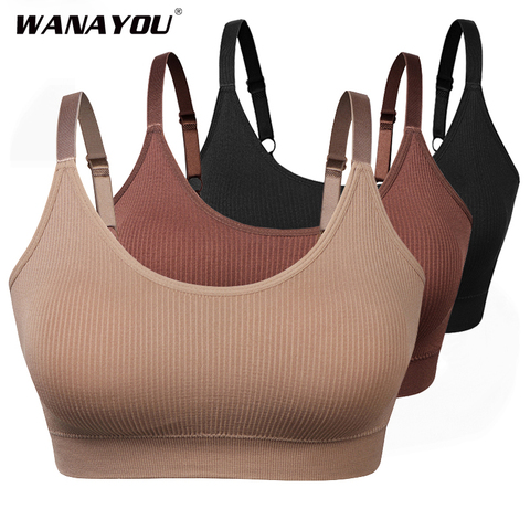 Sujetadores deportivos Acolchados transpirables, mujeres sin aros ajustable Fitness Top Sport Brassiere, Push Up sin costuras correr Yoga Bras ► Foto 1/6