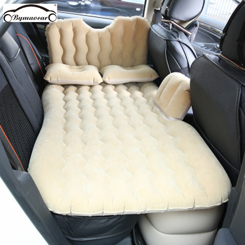 Bymaocar-cama inflable multifuncional para coche, colchón para coche de PVC con flocado, accesorios para coche, 900x1350(mm) ► Foto 1/6