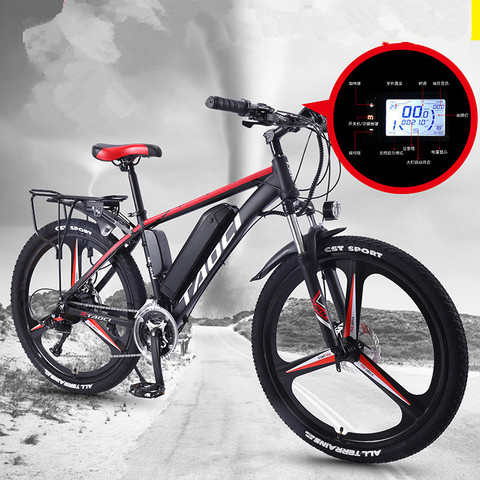 Bicicleta de Montaña eléctrica de aleación de aluminio, potente bicicleta de montaña de 26 pulgadas, 13Ah350W, 27 velocidades, libre delive ► Foto 1/6