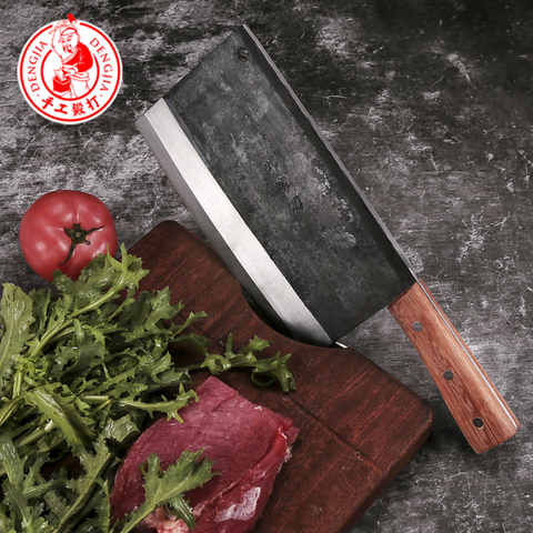 Deng's-rebanador de carne y verduras forjado de acero al carbono de 8,5 pulgadas, cuchillo profesional de Chef, cuchillo muy afilado y potente para hombre ► Foto 1/6
