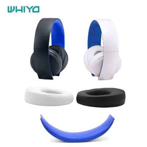 Whiyo-almohadillas de repuesto originales para SONY, cascos inalámbricos dorados, PS3, PS4 7,1, Sonido Envolvente Virtual, CECHYA-0083, almohadilla de diadema ► Foto 1/6