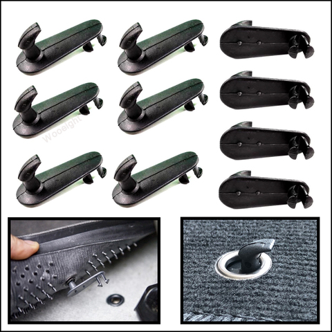 Wooeight-alfombrilla antideslizante para coche, Clips de sujeción de hebilla fija, Base para Toyota Corolla, Camry, Highlander, RAV4, Yaris, Prius, 10x ► Foto 1/6