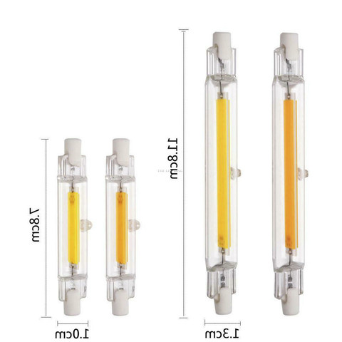 Tubo de vidrio para iluminación del hogar, bombilla LED R7S COB de 78mm y 118mm, de 15W, 20W, 30W, 40W, CA de 220V y 230V, reemplazo de lámpara halógena, novedad ► Foto 1/6