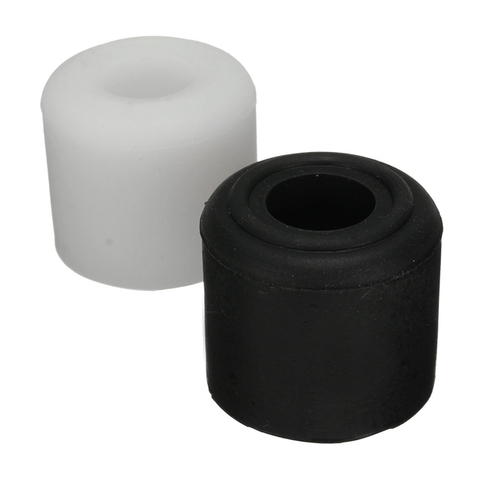 1Pcs Black White Rubber Door Stop Stopper Cylinder for Jam for Wedge Floor Holder 28mm ► Foto 1/6