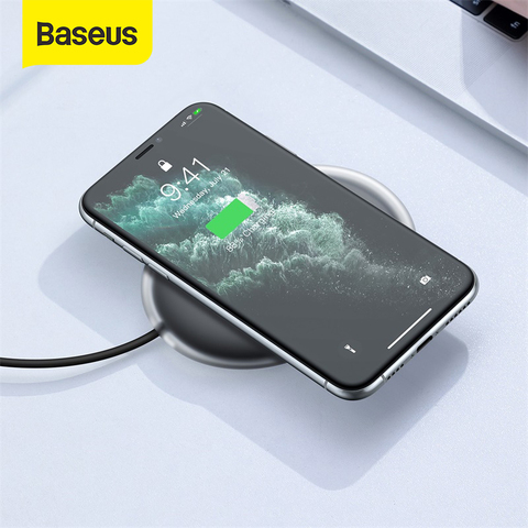 Baseus-cargador inalámbrico de 15W, dispositivo de carga rápido translúcido con textura de gelatina, para iPhone, Samsung, Xiaomi y Huawei ► Foto 1/6