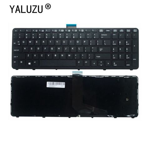 YALUZU-teclado Inglés para ordenador portátil, para HP ZBOOK 15 17 G1 G2 PK130TK1A00 SK7123BL US black ► Foto 1/5