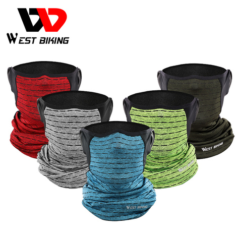 WEST BIKING-bufanda de verano para ciclismo, para el cuello polaina, a prueba de rayos UV, multifuncional, Media diadema, Bandana para senderismo y ciclismo ► Foto 1/6